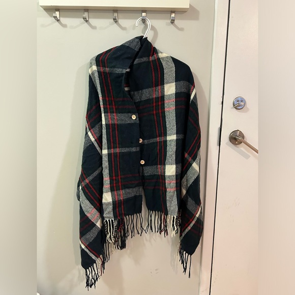 Convertible Plaid Scarf - Picture 4 of 5